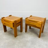 Pair of homemade elm bedside tables Regain
