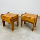 Pair of homemade elm bedside tables Regain