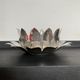 Empty Lotus pocket in silver metal Italy 70s