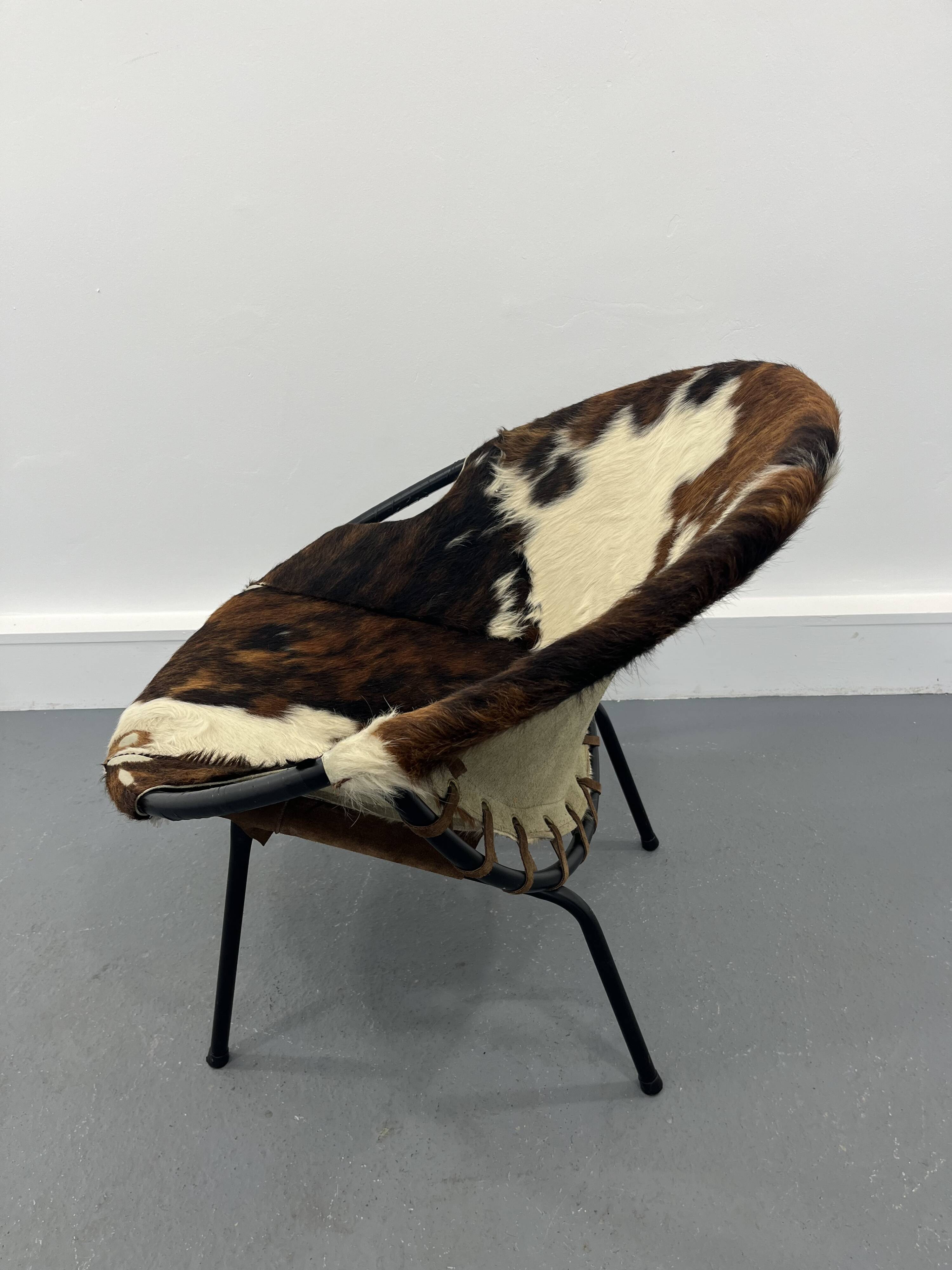 Mid-Century Swivel Balloon Armchair from Lusch & Co, 1960s