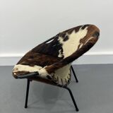 Mid-Century Swivel Balloon Armchair from Lusch & Co, 1960s