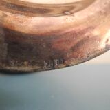 old silver-plated metal bowl cup shabby chic