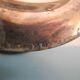 old silver-plated metal bowl cup shabby chic