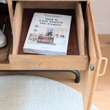 Armoire asymétrique vintage en chêne rénovée