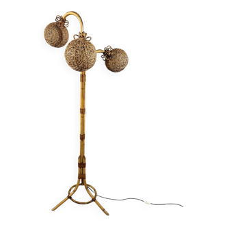 Rattan floor lamp 1950’s