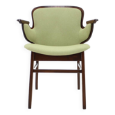 Chaise Hans Olsen en hêtre des années 1950 pour Bramin Mobler, Danemark