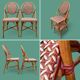 Pair of antique bistro terrace chairs