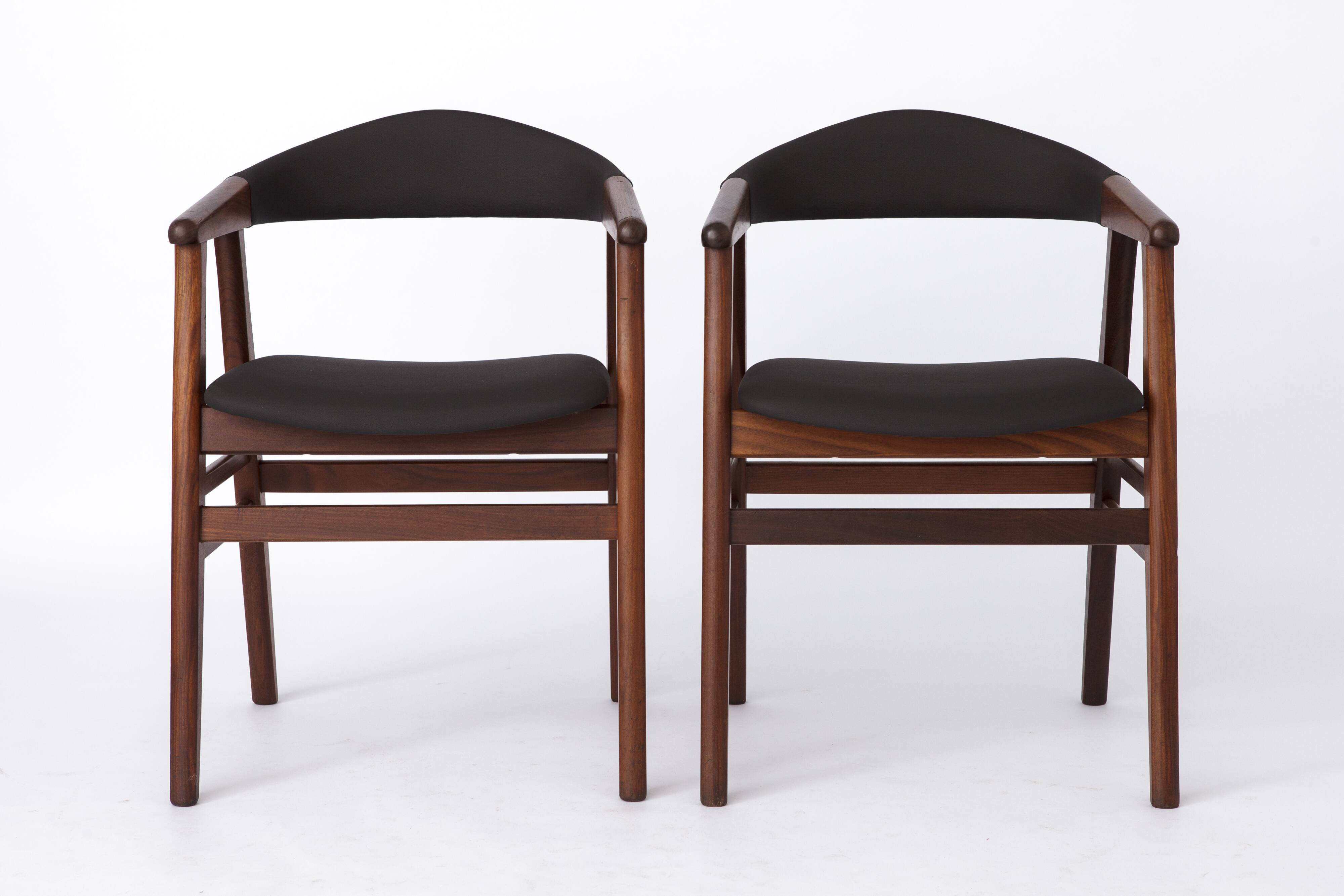 Pair Vintage Armchairs Danish 1960s-1970s