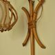 Vintage rattan wall lamp 60s