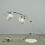 Vintage white Sorrento floorlamp by Copini & Posthuma for Gepo, Netherlands 1970s