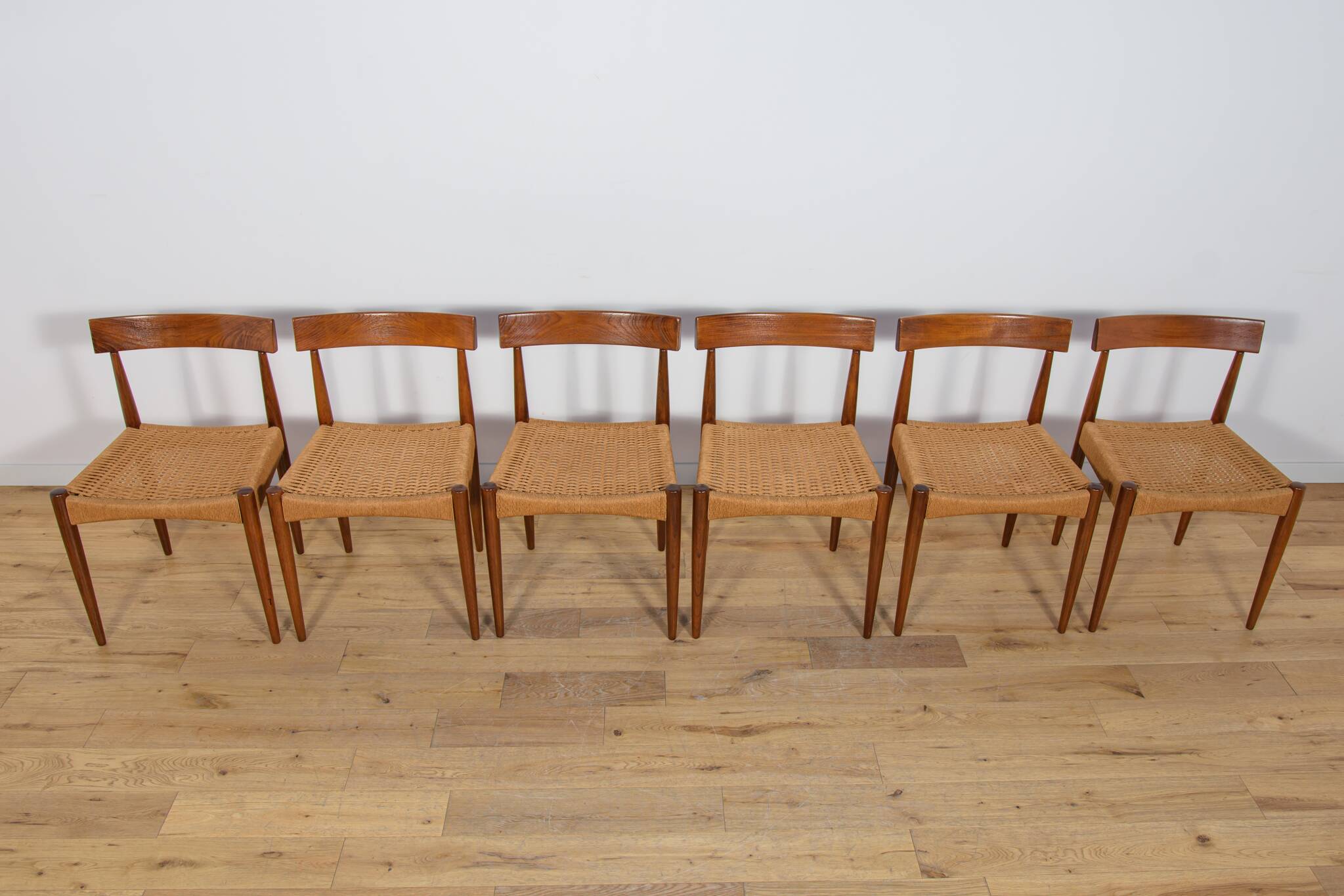 Mid Century Dining Chairs by Arne Hovmand-Olsen for Mogens Kold, 1960s, Den