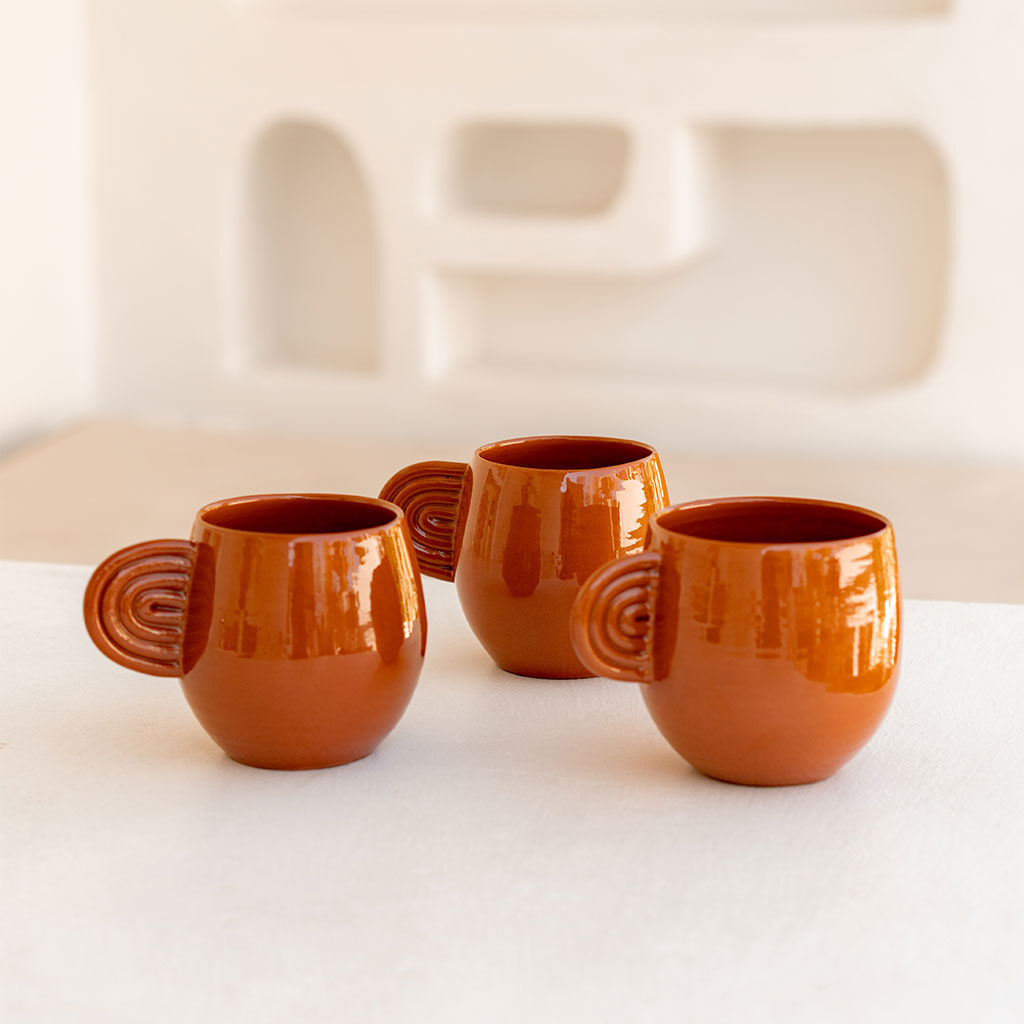 Mug en céramique Ambre terracotta