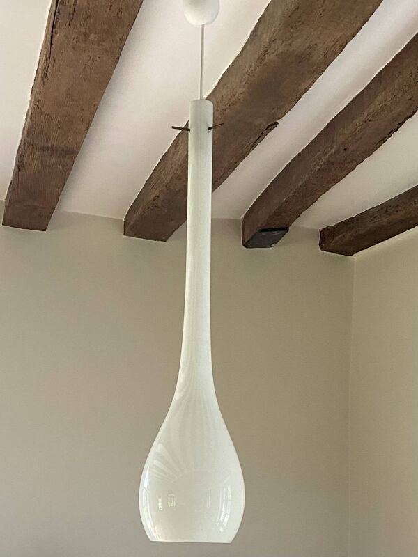 Suspension « goutte » Murano. Massimo Vignelli pour Vitosi