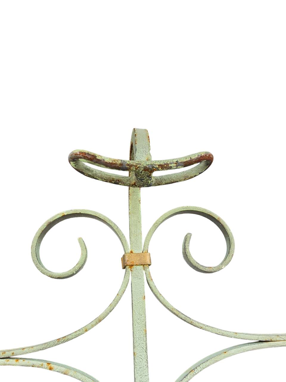 Antique wrought iron coat rack