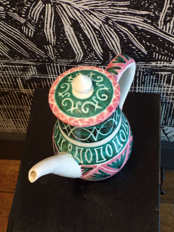 Cafetière céramique signée Allix Vallauris