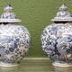 Paire de potiches couvertes, Delft, 18ème, Willem Van der Kool