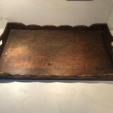 Old wooden tray