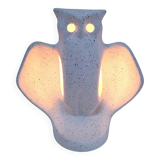 80s design ceramic owl lamp
