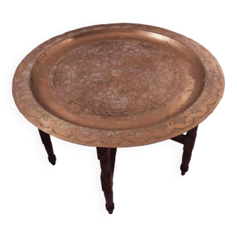 Table basse marocaine laiton