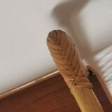 Vintage rattan wall shelf