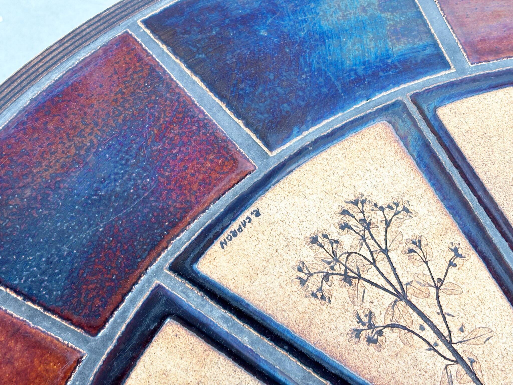 Rare Roger Capron ceramic coffee table