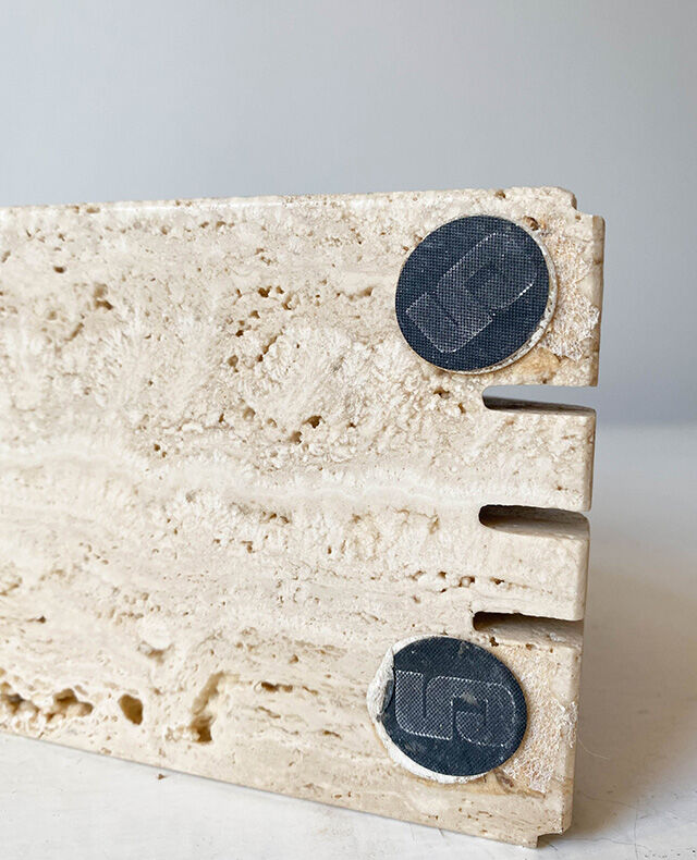 Pair of greenhouse travertine books Cerri Nestore