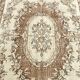 6x10 Turkish Cream & Brown Oriental Vintage Rug, 177x296Cm