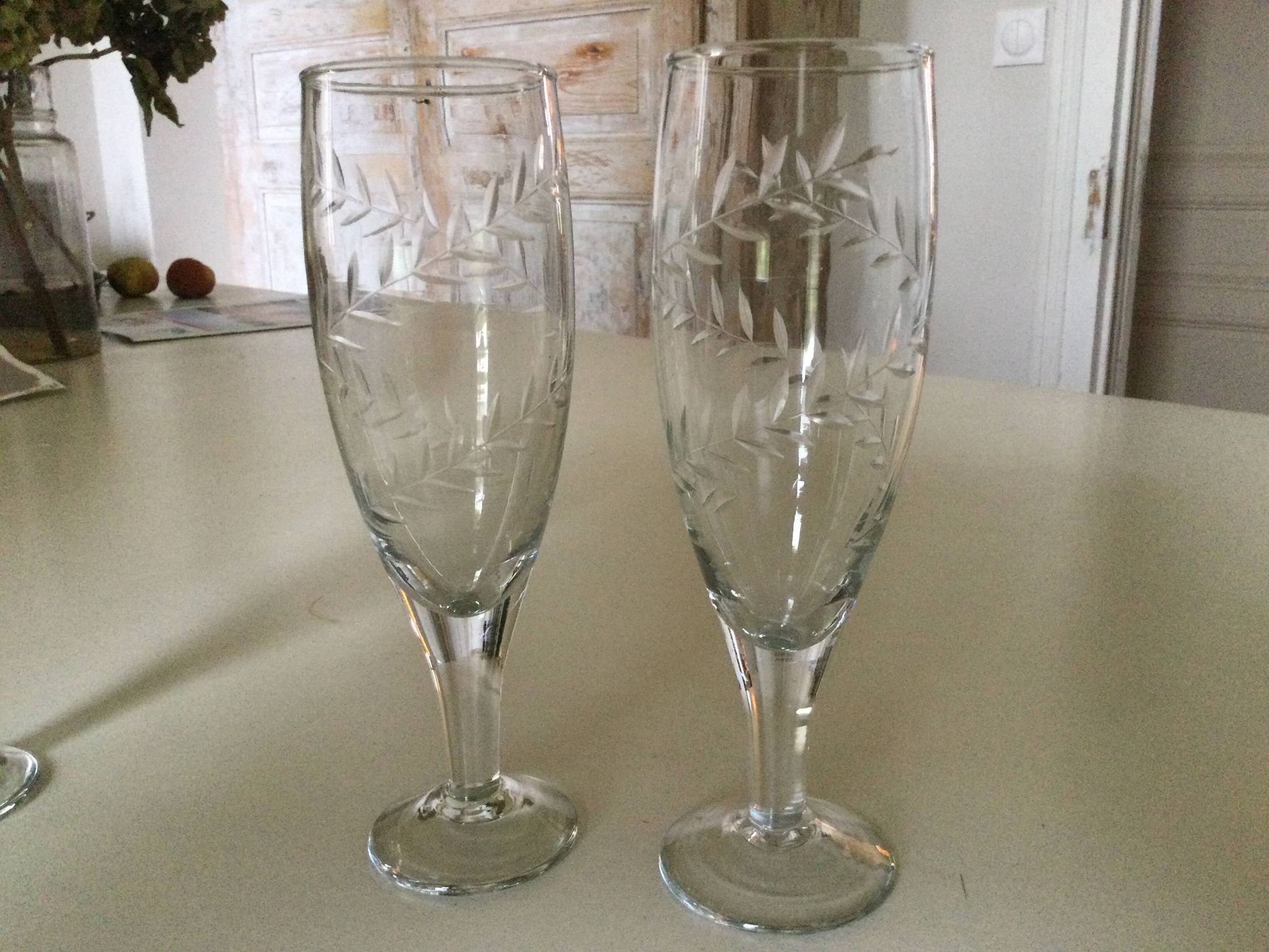 Lot de 8 flûtes à champagne