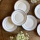Set of 6 Arcoroc bread or dessert plates.
