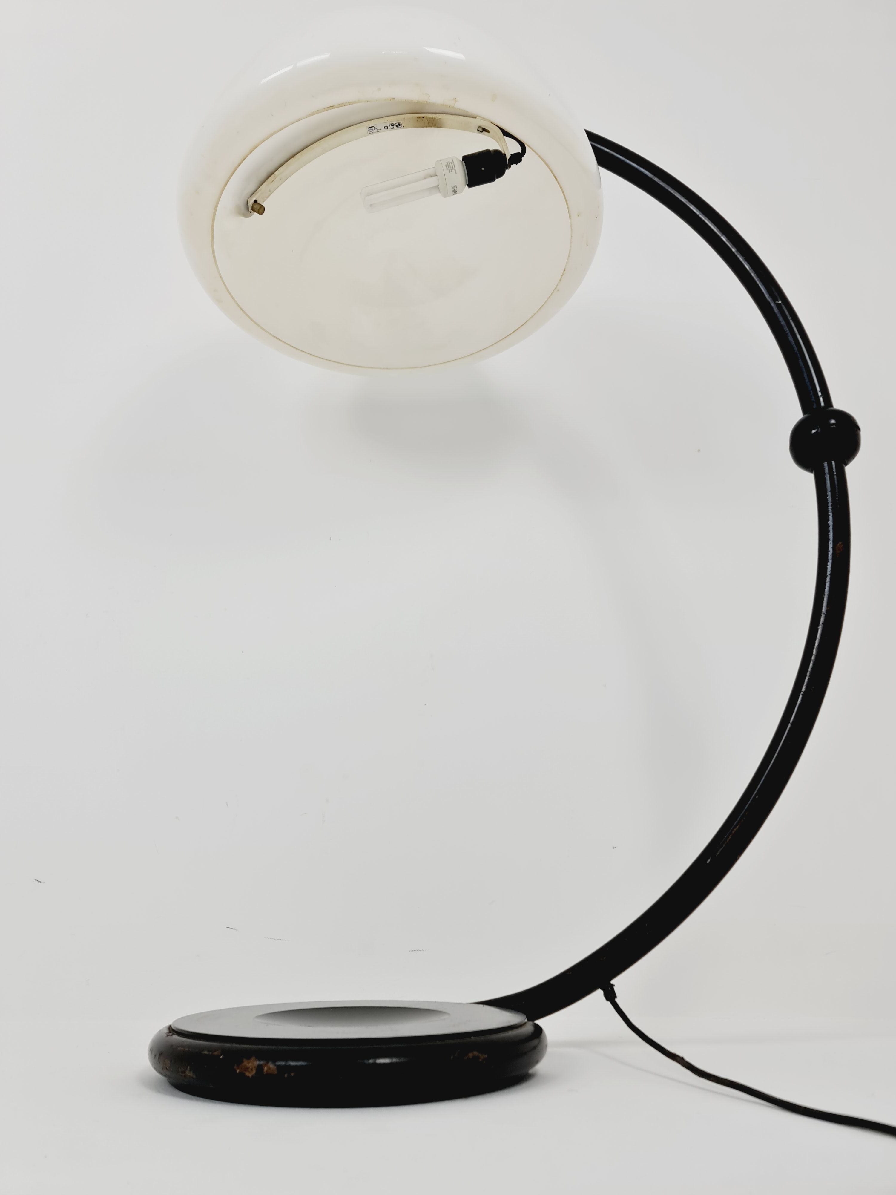 Serpentine floor lamp by Elio Martinelli for martinelli luce, 1970s