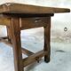 Solid wood farmhouse table