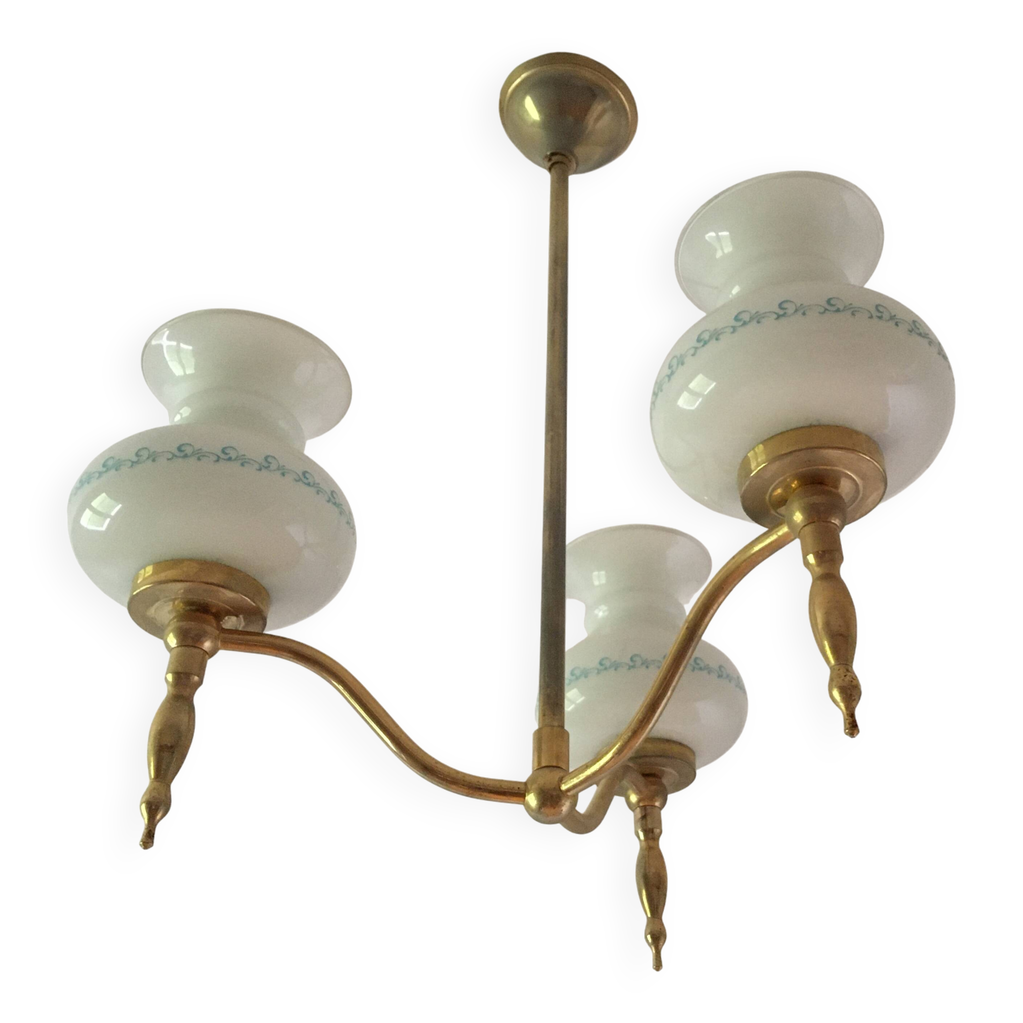 Romantic 3-branch chandelier