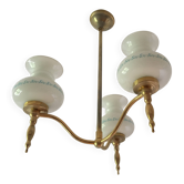 Romantic three-branch chandelier