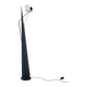 Postmodern memphis style sculptural red black white floor lamp