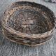 Oval wicker basket