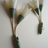 "Flower" wall sconces - 1950s/60s