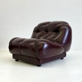 Dark brown Nuvolone modular lounge sofa by Rino Maturi for Mimo Padova