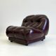 Dark brown Nuvolone modular lounge sofa by Rino Maturi for Mimo Padova