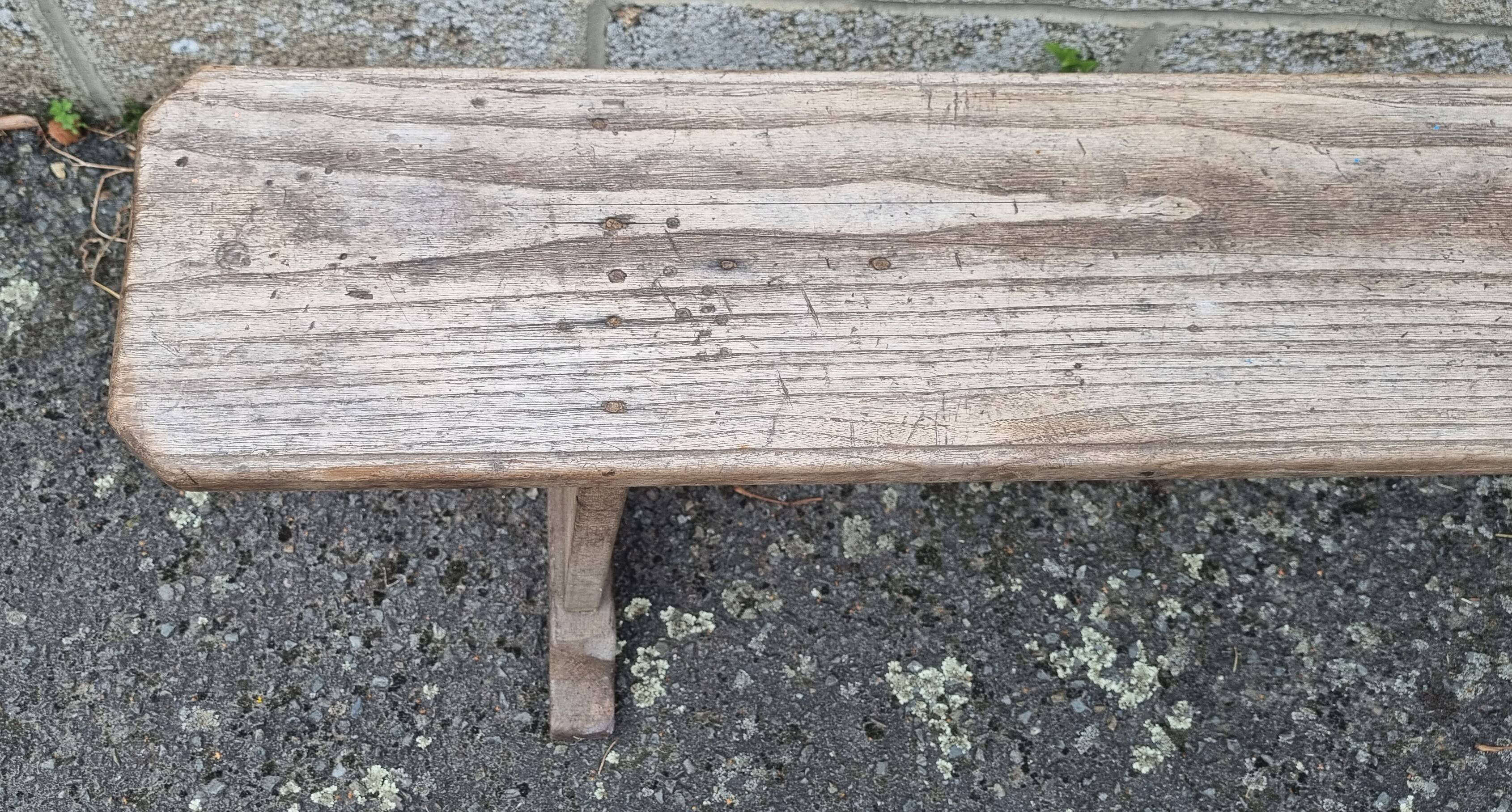 Old farm bench, natural color, vintage