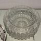 Vintage round molded glass ceiling light from the 70s