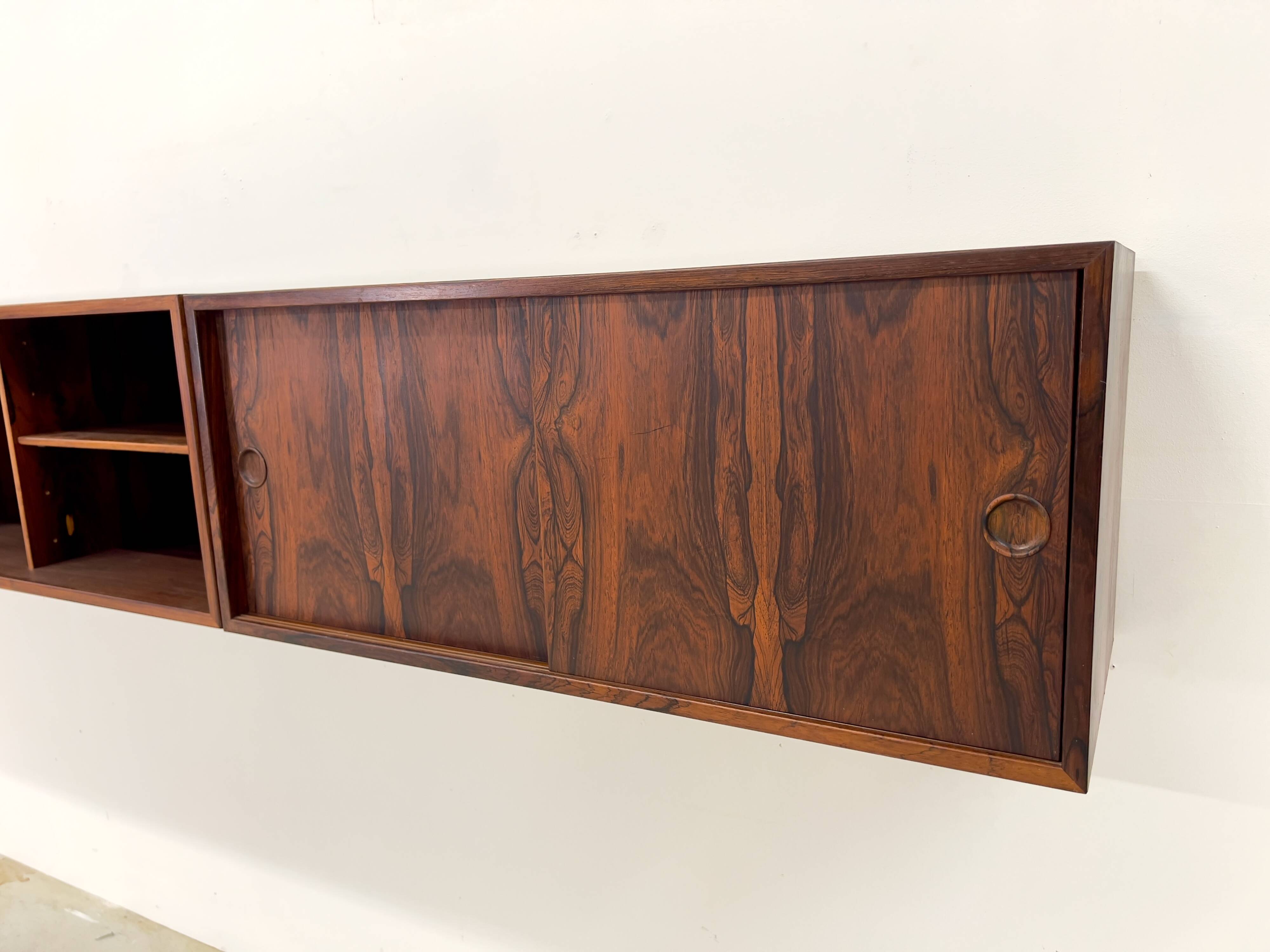 Danish Kai Kristiansen Rosewood Wall Units By Feldballes, 1960s.