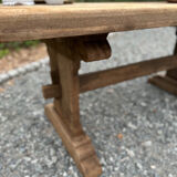 Solid wood monastery table
