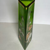 Art Nouveau vase in painted glass