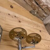 Double wall lamp in chrome Sciolari