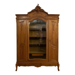 Bibliothèque style louis - noyer