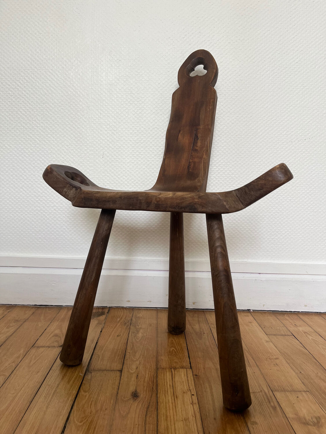 Brutalist tripod chair
