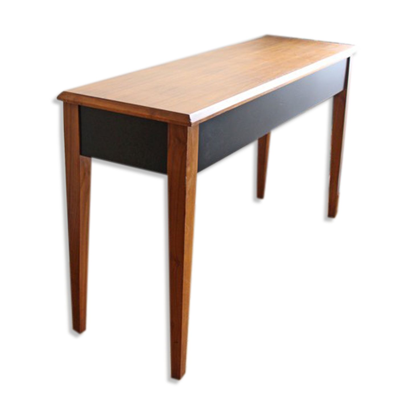 Console black and wood