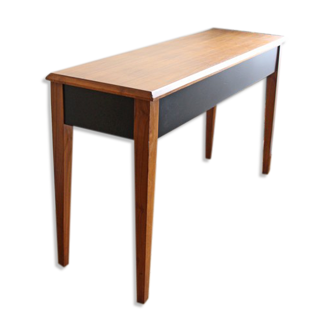 Console black and wood