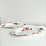 Oval serving dishes made from Onnaing earthenware