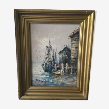 Peinture huile marine